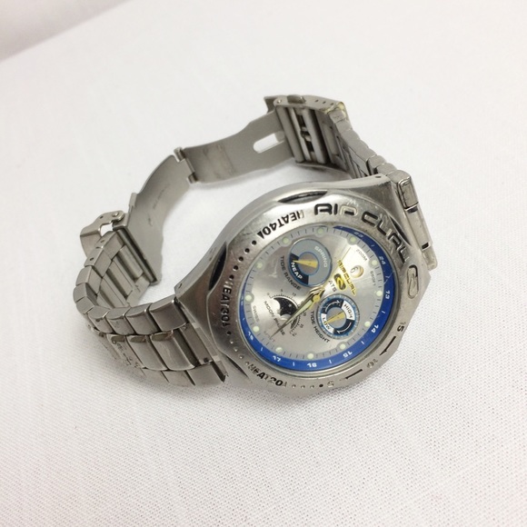 Rip Curl Tide System/Moon Phase Watch - All Steel - Picture 2 of 8